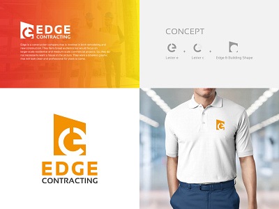 Construction company logo I EC logo concept