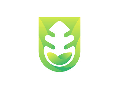 Agricultural Laboratory Logo agricultural app icon farm farming green icon lab laboratory leaf letter u research