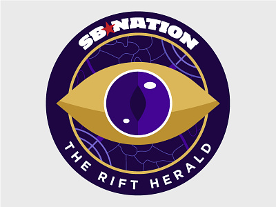 The Rift Herald Logo branding eye gaming illustration league of legends logo lol map purple