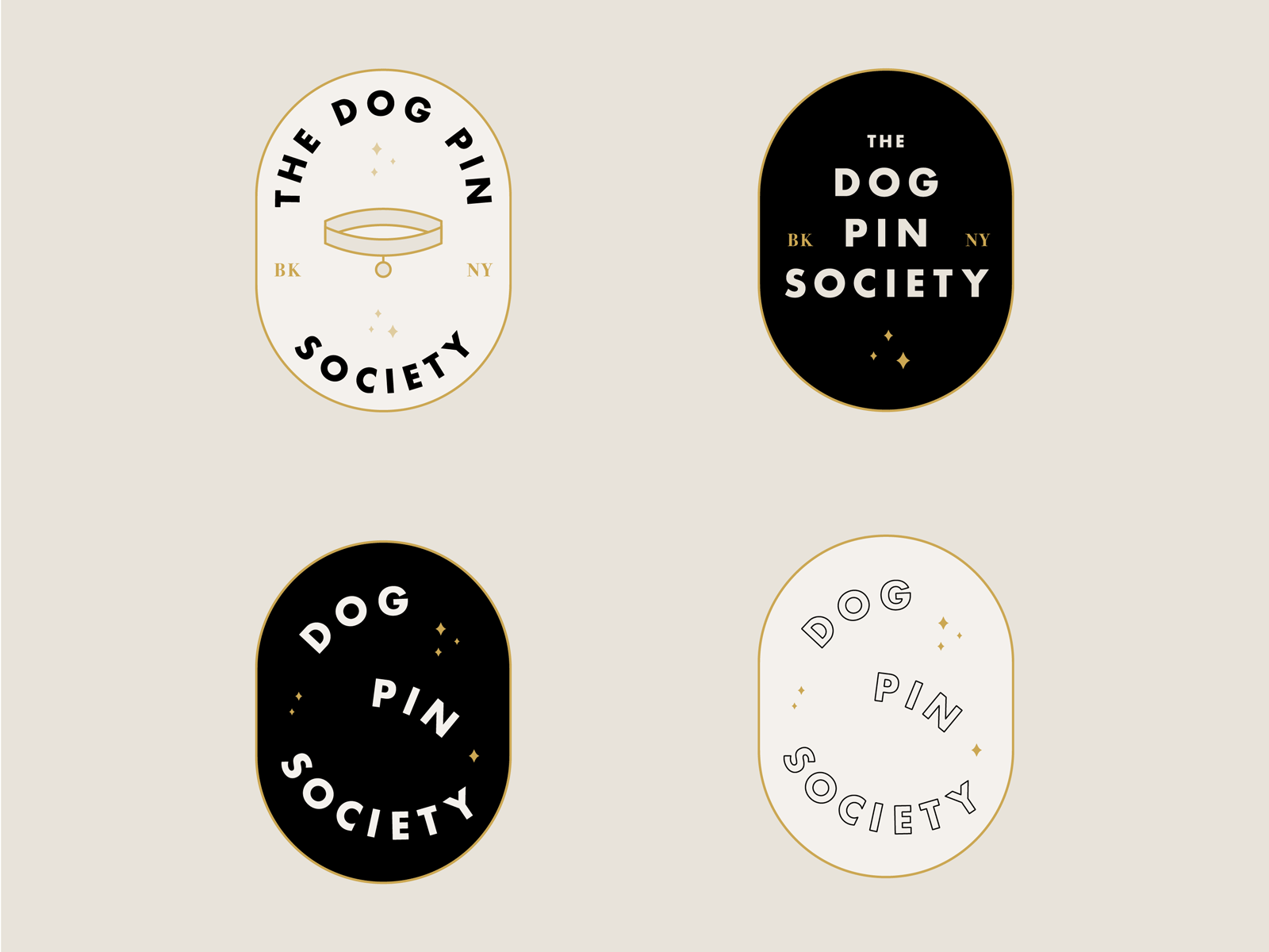 Dog Pin Society branding avatar brand identity branding dog icon logo neutral pin vector