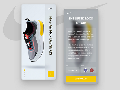 👟Nike Sneakers UI App Concept