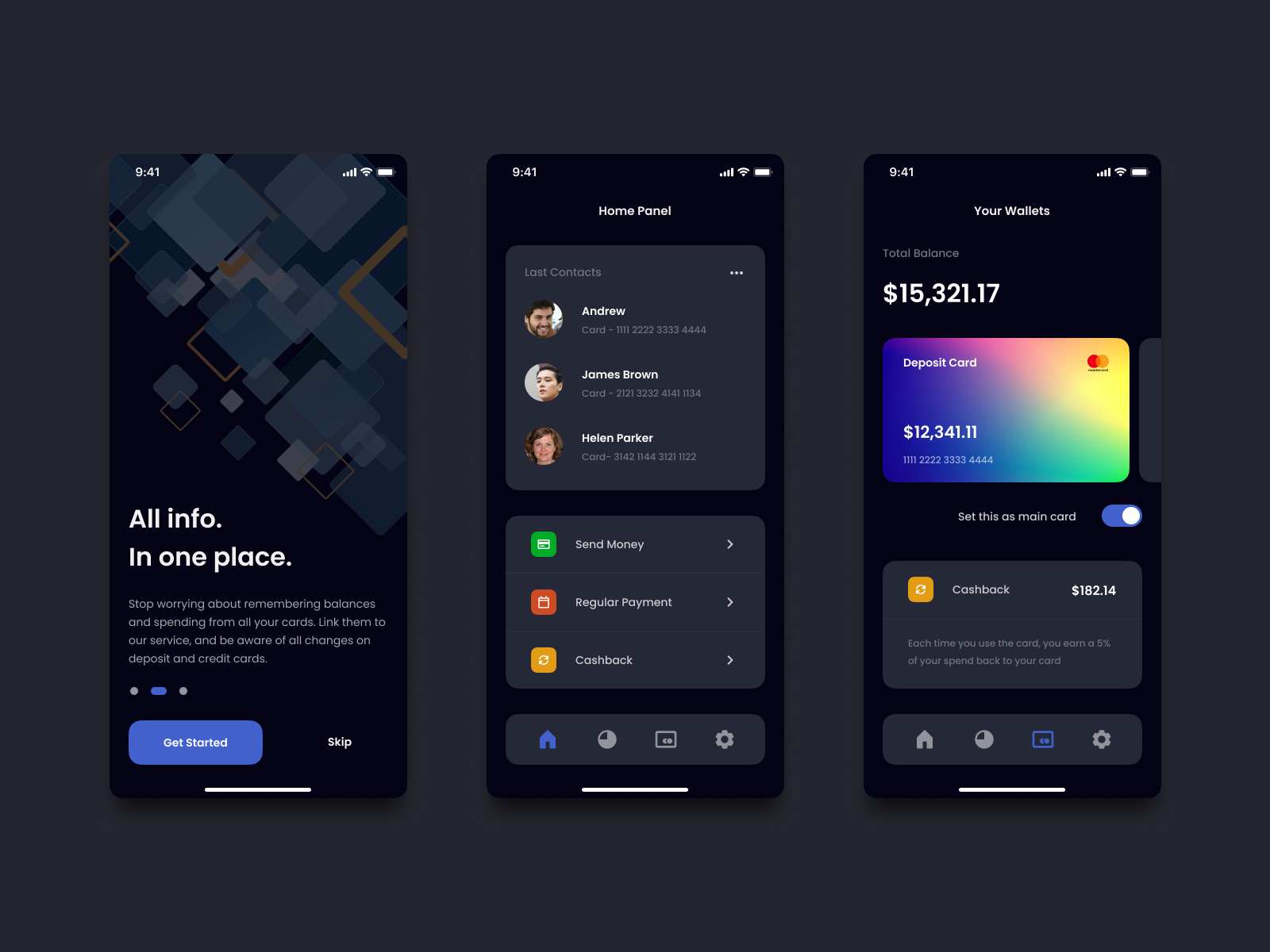 Wallet App by Viktor Svystunov on Dribbble