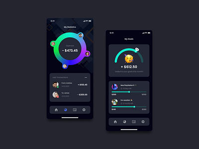 Wallet App - Statistics & Goals