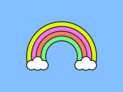 The Rainbow adobe illustrator color graphicdesign vector
