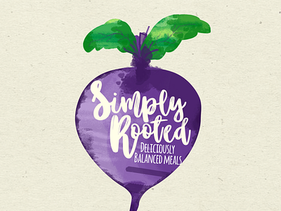 Simply Rooted design illustration logo