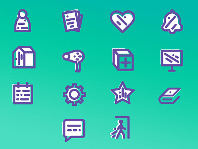 Purple Icons adobeillustator design icon icondesign illustration vector visualdesign