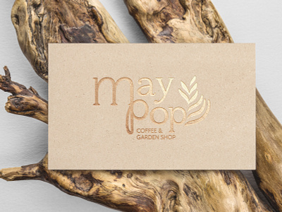 Maypop Coffee & Garden Shop Logo Design brand identity graphic design logo design