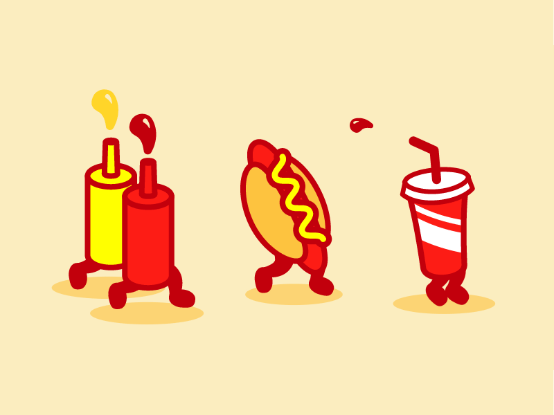 Juicy, Tasty Treats! animated gif hotdog juicy red tasty treats