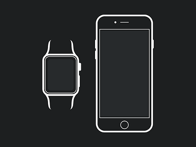 Apple Watch iPhone 6 Mockup Template