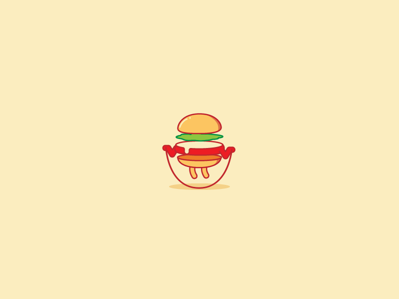 Cheeseburger Jumping animated burger cheese illustration jumping