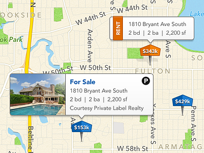 Real Estate Pins ios map pins real estate