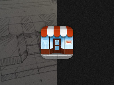 Deals icon app awning business deal icon ios restaurant window