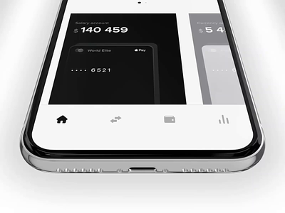Minimalistic mobile banking app after effects animation bank app banking online design fintech app fintech mobile banking app minimalistic mobile banking motion ui-design