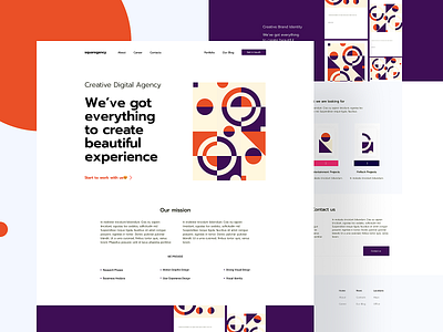 Digital creative studio - landing page