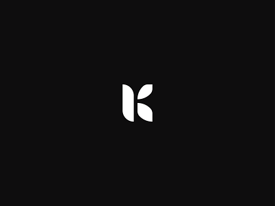 K branding design lettering logo minimal type typography vector