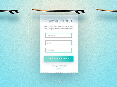 Daily UI #001 - Sign Up