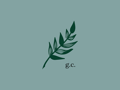 Gray's Compass Logo illustration leaf logo logo design submark