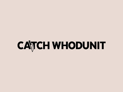 Catch Whodunit Logo Concept identity knife logo logo design mystery