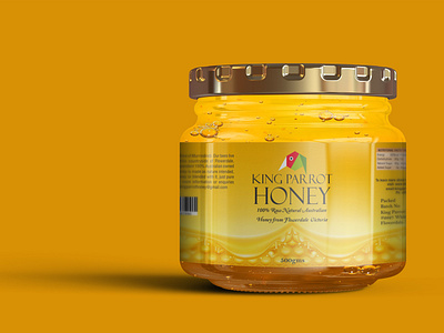 Small Honey Jar Label Mockup