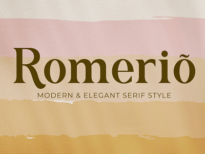 Romerio - Modern & Elegant Serif Style