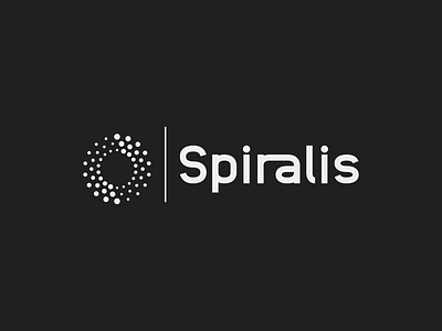 Spiralis circle dots logo logo design minimal spiral