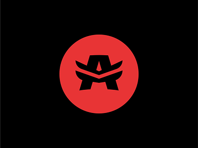 Altitude a black circle fortnite letter a logo logo design red wings