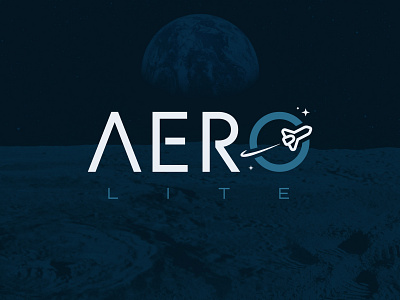AERO Lite - Week 1 branding design flat hay hayhaily icon logo logo challenge logo design logo mark logos logotype minimal space spaceman spaceship