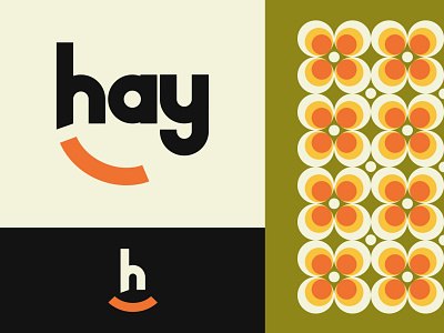 hayHaily Logo brand design brandidentity branding branding and identity design flowers hay hayhaily logo logo design logo mark logos logotype minimal patterns smile smile logo