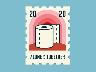 Alone in This Together alone alone in this together alone together branding design hay hayhaily illustration minimal poster poster art poster design together vector