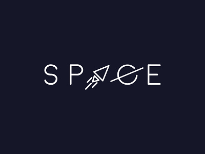 SPACE branding design fly hay hayhaily logo logo design logo mark logos logotype minimal planet rocket space spaceman spaceship word wordmark