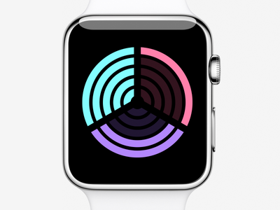 Activity on the Apple Watch activity apple watch futuristic glance infographic notifications pastel