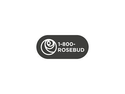 Thirty Logos Challenge #6 - 1-800-Rosebud logo logo design minimalism