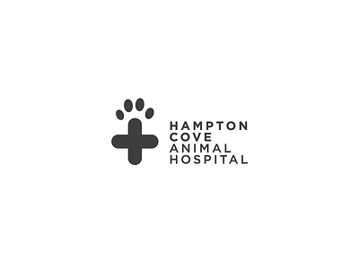 Thirty Logos Challenge #19 - Hampton Cove Animal Hospital black illustrator logo logo design minimalism shots thirtylogos white