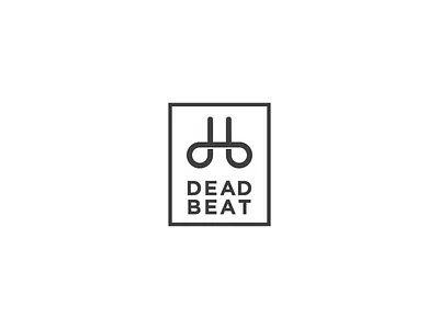 Thirty Logos Challenge #23 - Deadbeat adobe adobeillustrator branding illustrator logo logodesign logomark logos logotype minimal vector vectorlogo