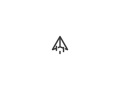 Daily Logo Challenge: Day 26 black and white clean icon icon design logo logo design minimal minimalism modern monochrome origami paper airplane paperplane