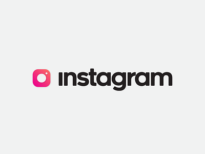 Instagram Logo Rebrand branding clean gradient icon instagram logo logo design logodesign logomark logos logotype minimal minimalism modern rebrand sans serif type type art typography vector