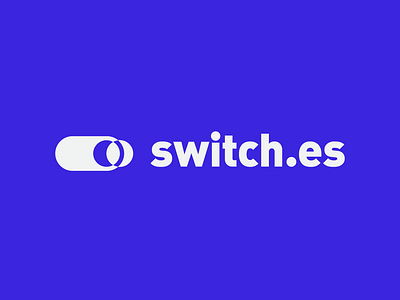 Switch.es Logo blue clean design icon logo logo design logodesign logomark logos logotype minimal minimalism sans serif simple typography