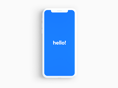 IBM - App hello! ibm iphone minimalism mockup photoshop simple simple clean interface