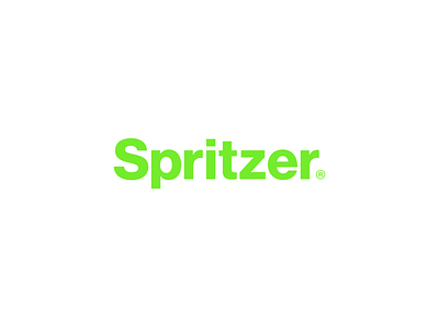 Spritzer - Logo Redesign clean font green helvetica logo logotype minimalist modern rebrand redesign simple spritzer