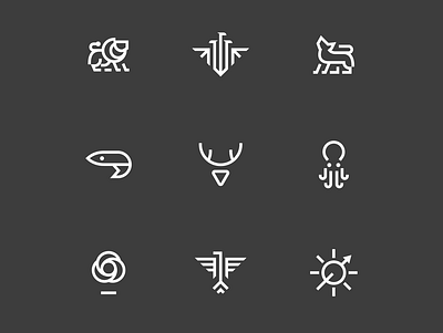 Game of Thrones - Houses Logomark branding game of thrones got icon logo logo design logodesign logomark logomarks logos logotype minimal minimalism