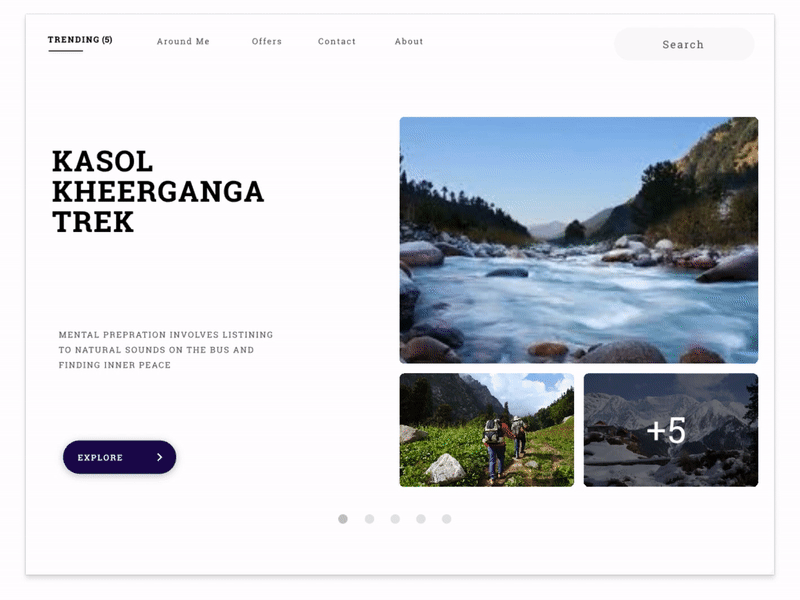 Explore places around you (Responsive Design)