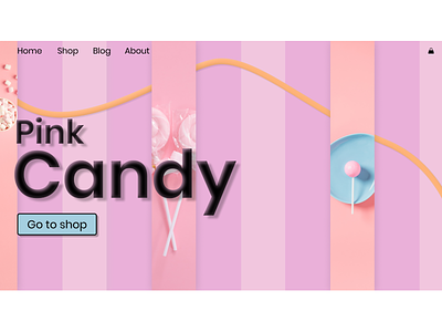 Candy Shop Landing Page