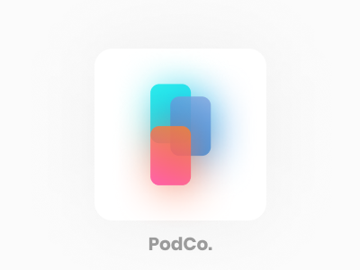 Podco App Icon android app design branding design figma icon icon design iran logo logodesign podcast podcast logo podcasting tehran