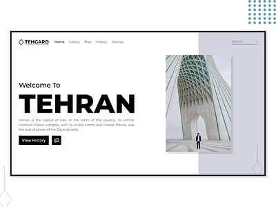 Tehran Landing Page design figma iran landingpage minimal tehran ui ux web