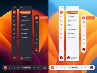 Hug Sidebar UI app clean dashboard design inspiration macos minimal navigation popular project shop sidebar trends ui ux web