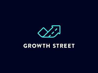 Growth Street Logo arrow growth logo profit