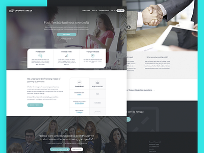 Growth Street Homepage p2p ux web website
