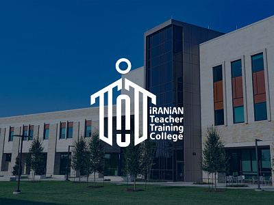 Iranian Teacher Training College (I.T.T.C) brand flat illustration logo typography vector