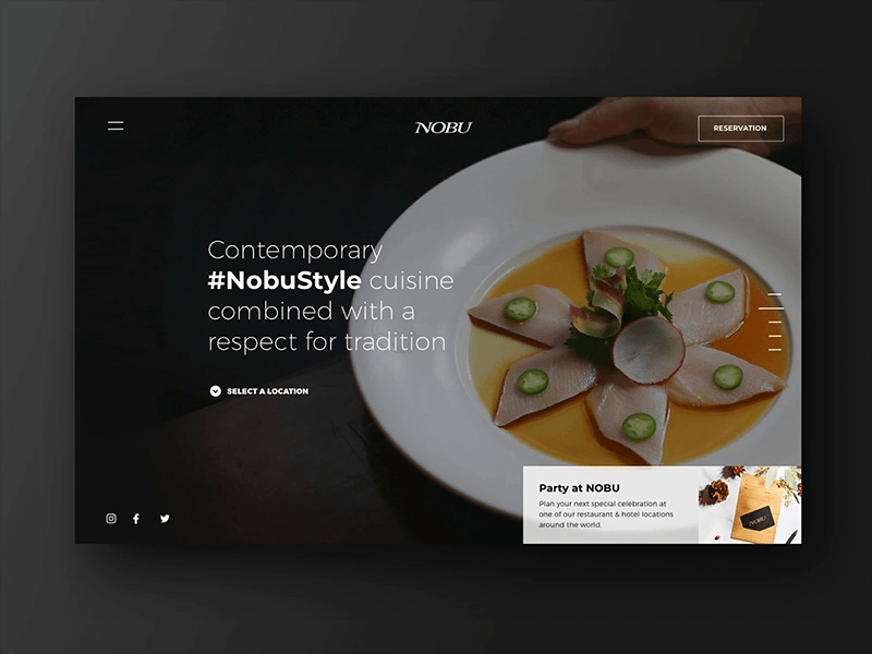 Nobu Restaurant Website Proposal