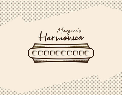 Harmonica Logo harmonica minimal monochrom music